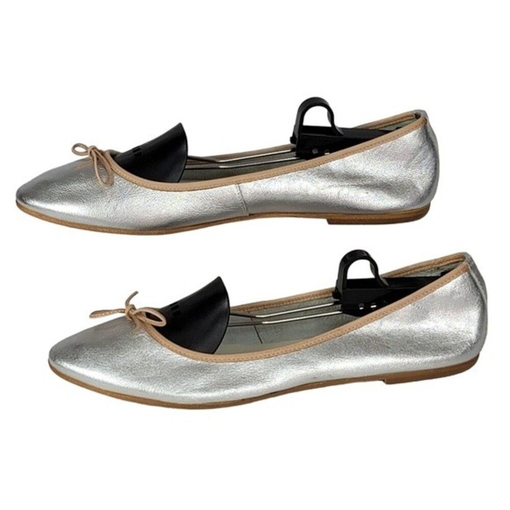 Patricia Green Silver Ballet Shoes Size 40 - Picture 3 of 8